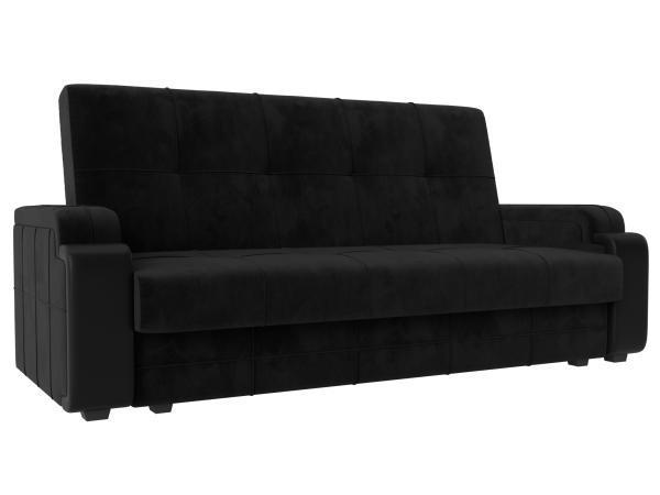 Диван-книжка Хит Диванов Николь Лайт велюр, книжка, черный