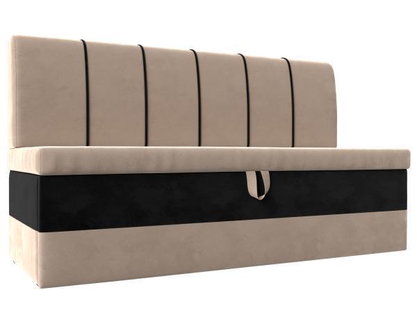 Диван кухонный прямой Хит Диванов Энигма велюр, дельфин, бежевый