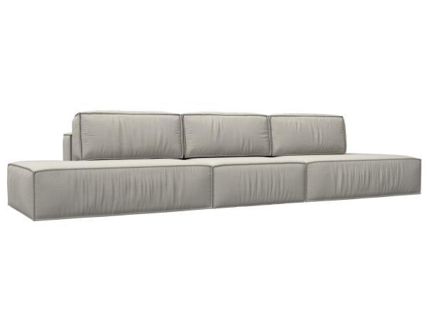 Диван прямой Хит Диванов Прага рогожка, еврокнижка, Амур бежевый