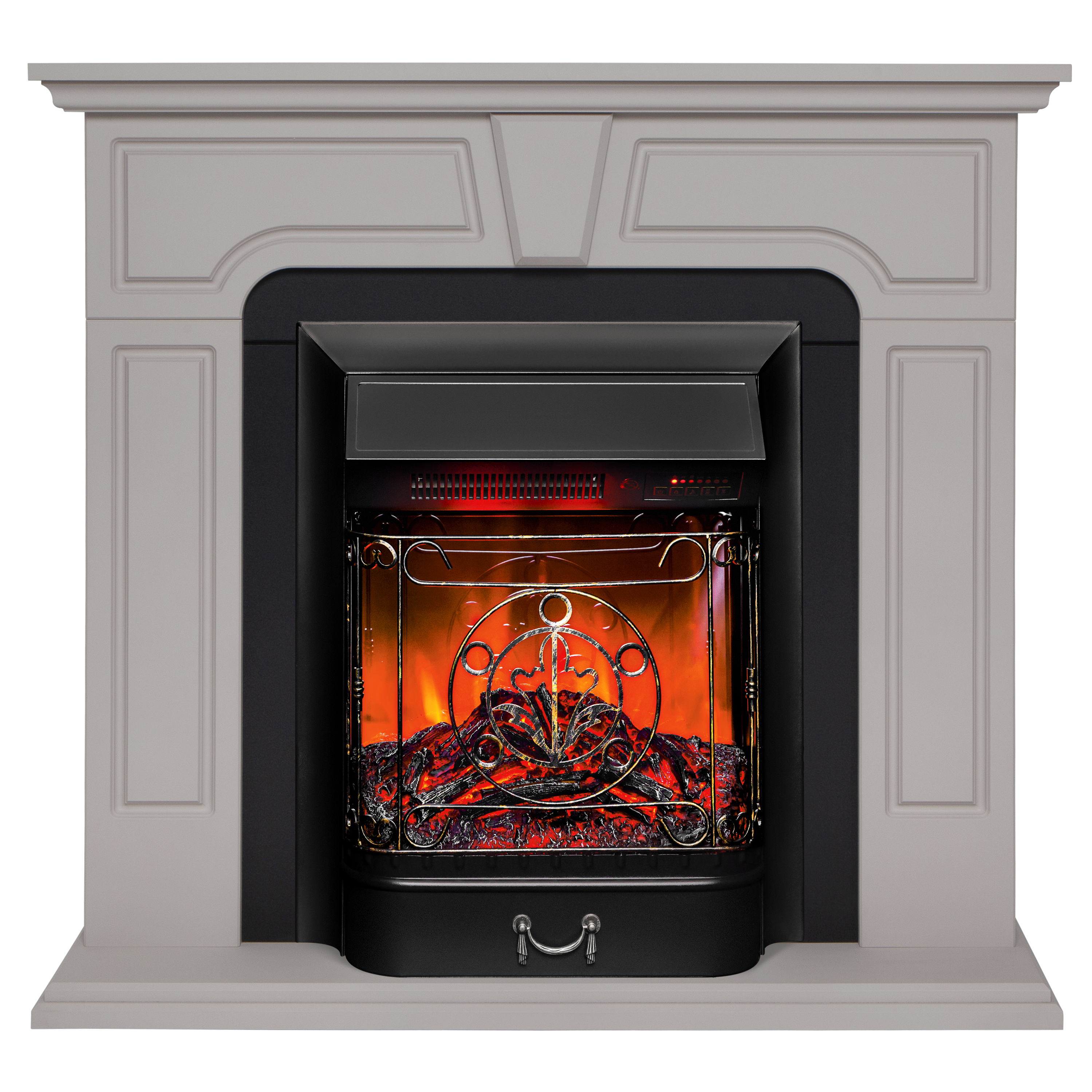 Электрокамин RealFlame Theodor BG-F615 с очагом Majestic Lux Black RC, 343429