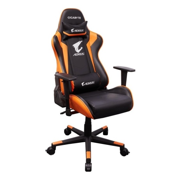 GigaByte GP-AGC300 V2 Кресло игровое компьютерное AGC300/G.CHAIR B+ORG/PU SPONGE