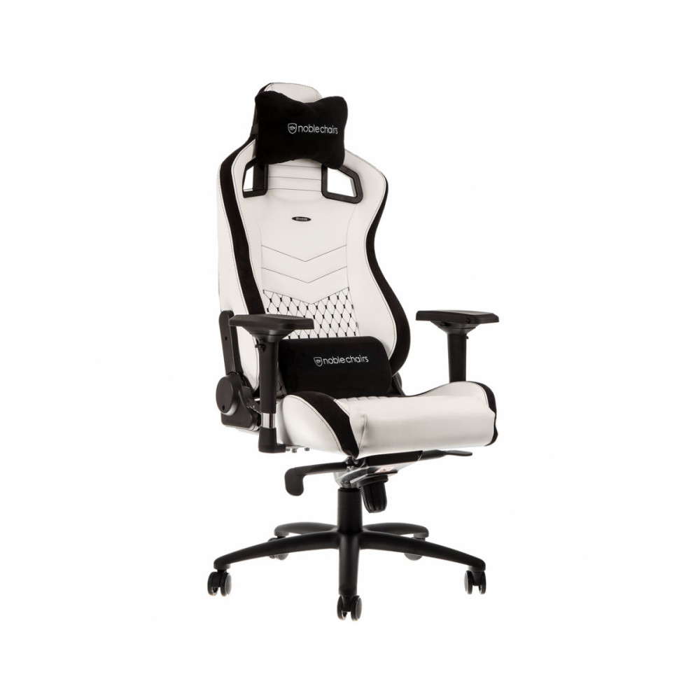 Игровое кресло Noblechairs EPIC NBL-PU-WHT-001, белый/черный