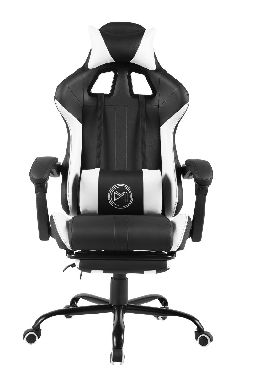 Игровое кресло VMM GAMING THRONE WHITE OT-B31W, черный/белый