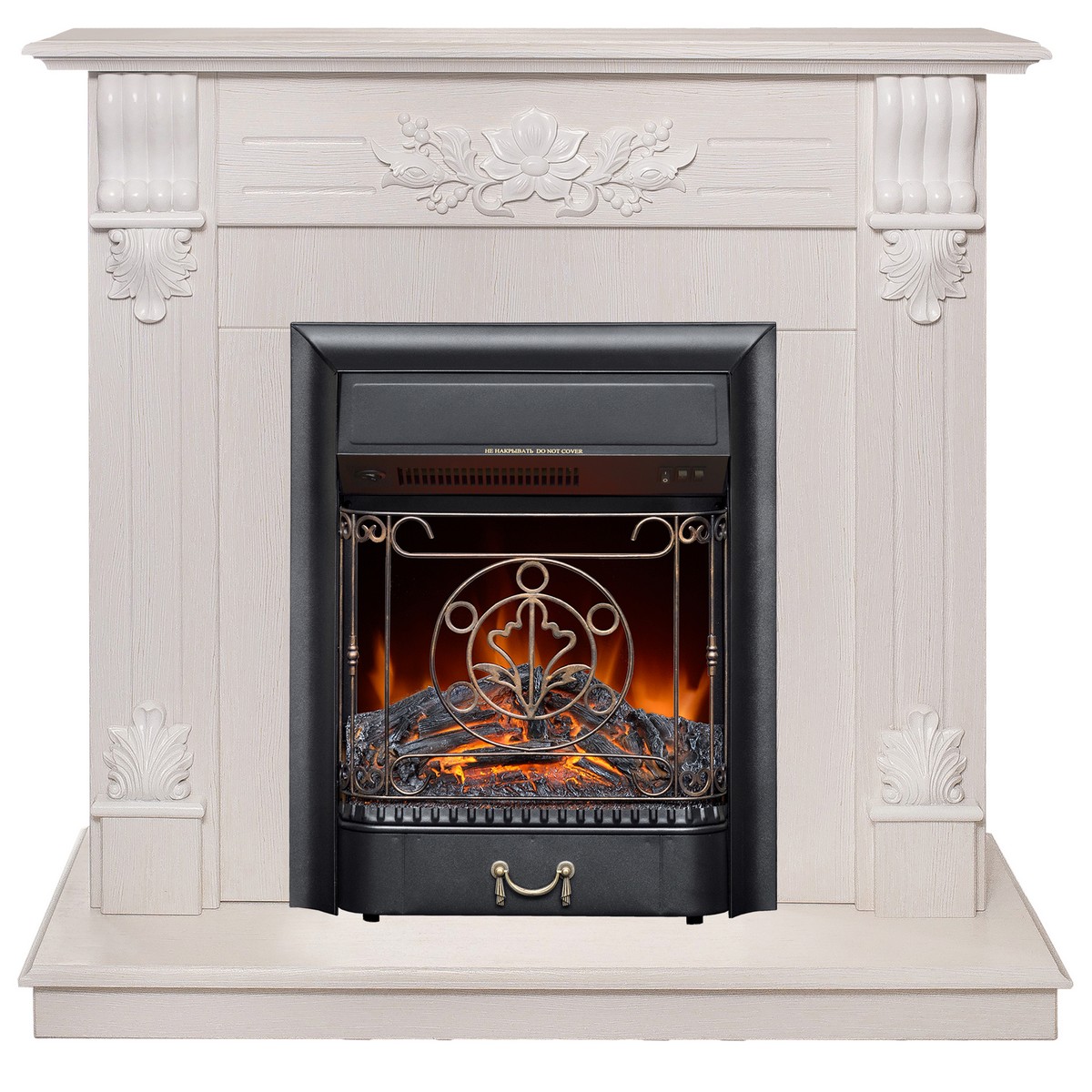 Каминокомплект Realflame OTTAWA STD/EUG WT 304041 с очагом Majestic LUX BL