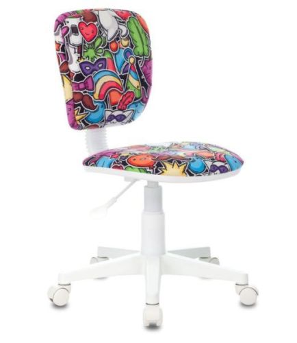 Кресло детское Бюрократ CH-W204NX, на колесиках, ткань, мультиколор [ch-w204nx/maskarad]