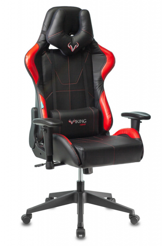 Кресло игровое ZOMBIE VIKING 5 AERO RED черный/красный искусственная кожа