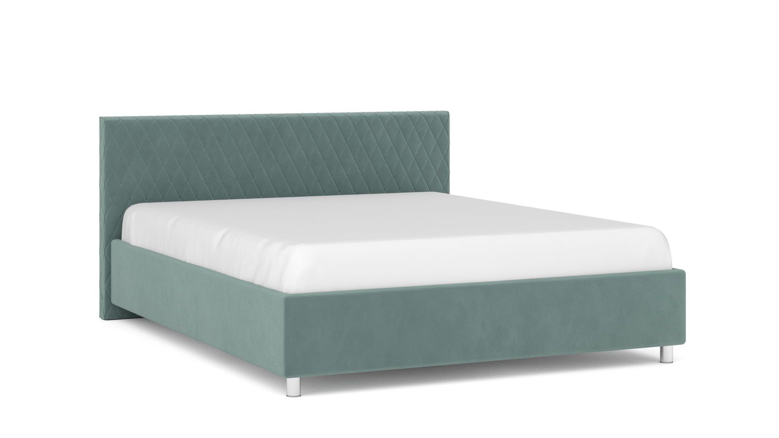 Кровать Askona Gwen I Sky Velvet 43 140х2