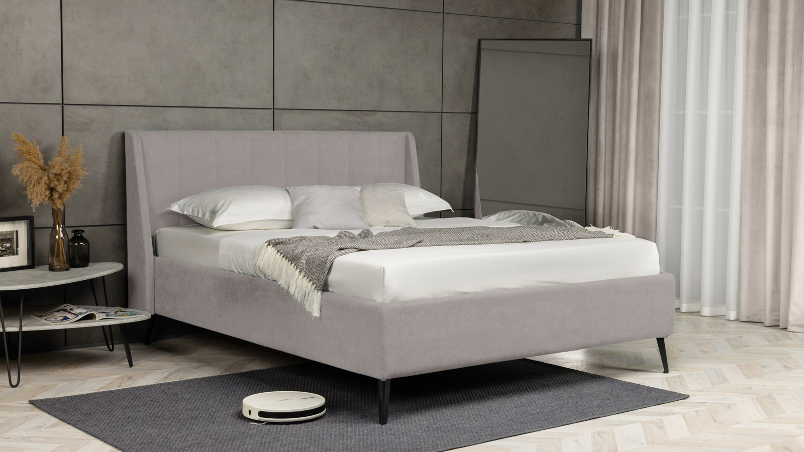 Кровать Askona Nikolet Casanova Grey 140х2