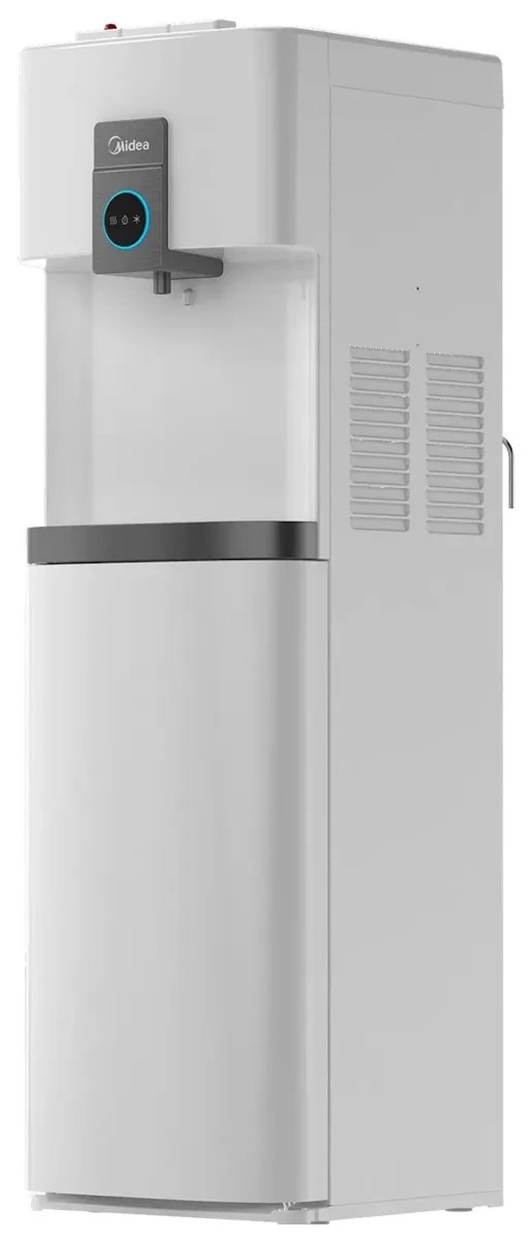 Кулер Midea YD2036S, напольный, электронный, кнопка, белый/черный ут-00000497