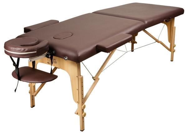 Массажный стол Atlas Sport складной 2-с 60 см деревянный коричневый