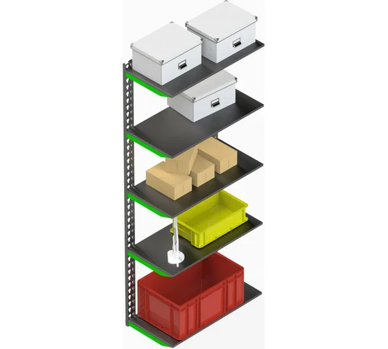 Металлическая система хранения Metalex SMFV2006040 60x40x200 серо-зеленый