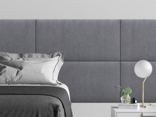 Мягкое изголовье кровати Alcantara Gray 50х100 см 1 шт.