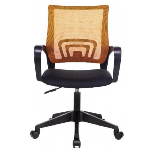 Офисное кресло Экспресс офис KC-1LT Сиденье ткань TW-11 (черная)/Сетка TW-38-3 (оранжевая