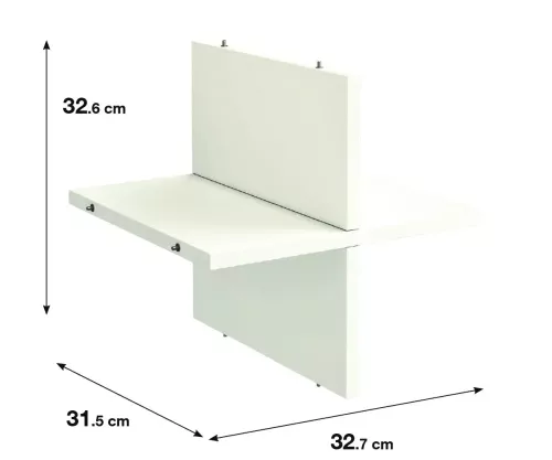 Полка крестовая для шкафа Spaceo KUB 32.7x32.6 см дерево цвет белый