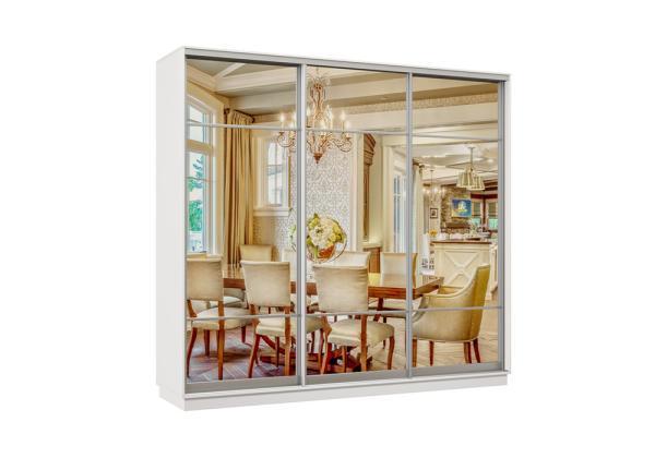 Шкаф-купе трёхдверный Агена белый