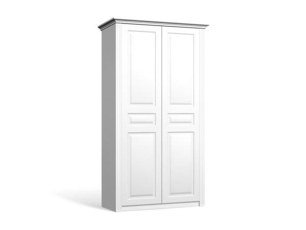 Шкаф распашной Классика Люкс-2.8 МДФ для одежды двухдверный 100x240x50 Мегамебель