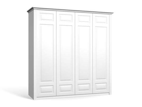 Шкаф распашной Классика Люкс-4.10 МДФ для одежды четырёхдверный 180x240x50 Мегамебель