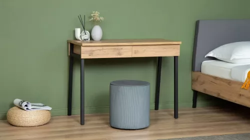 Стол туалетный Askona Ileksa Дуб Натюрель + Черный Графит