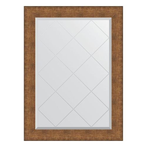 Зеркало с гравировкой в раме 77x104см Evoform