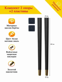 Опора мебельная 600мм